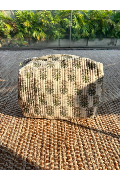 Multi purpose Quilted Pouch - Fernway (KK-P-285)